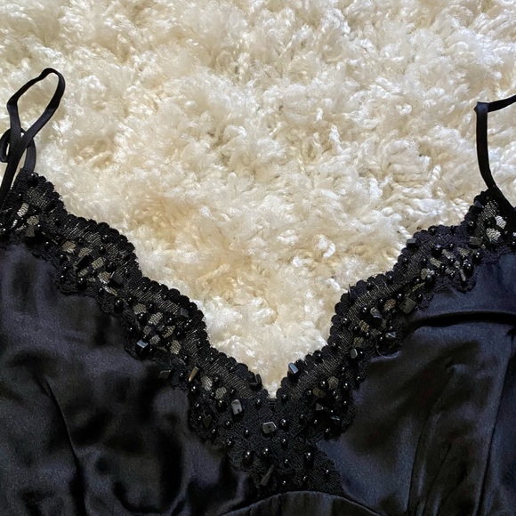 NEW Gorgeous Black BeBe beaded Camisole - Picture 3 of 5